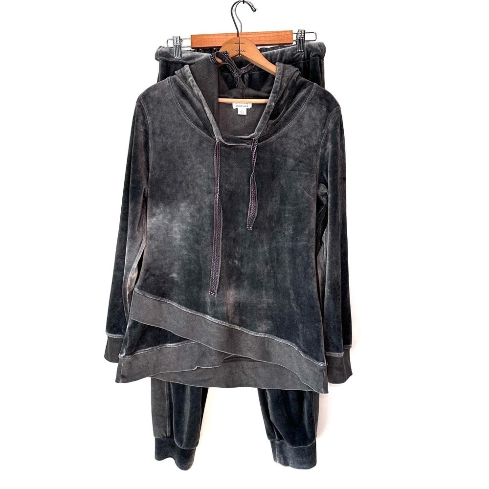 Sundance | Aurora Gray Velour Hoodie and Jogger Set Size Small